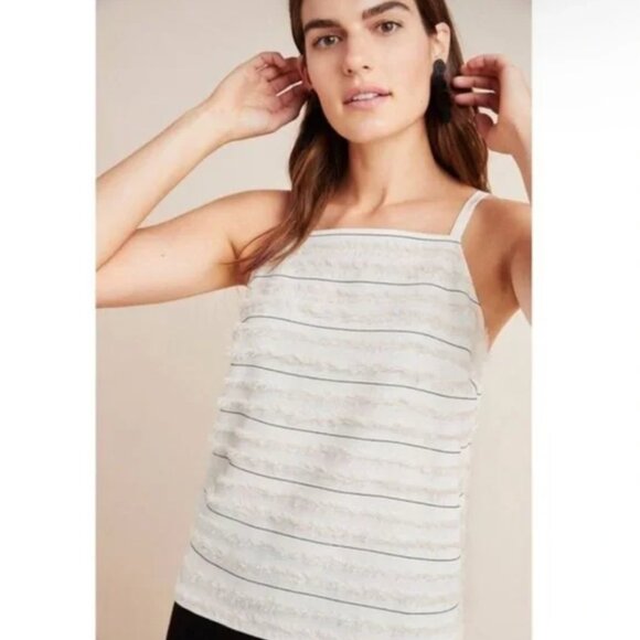 Anthropologie Maeve Quinn Fringe Tank Top - Picture 1 of 6